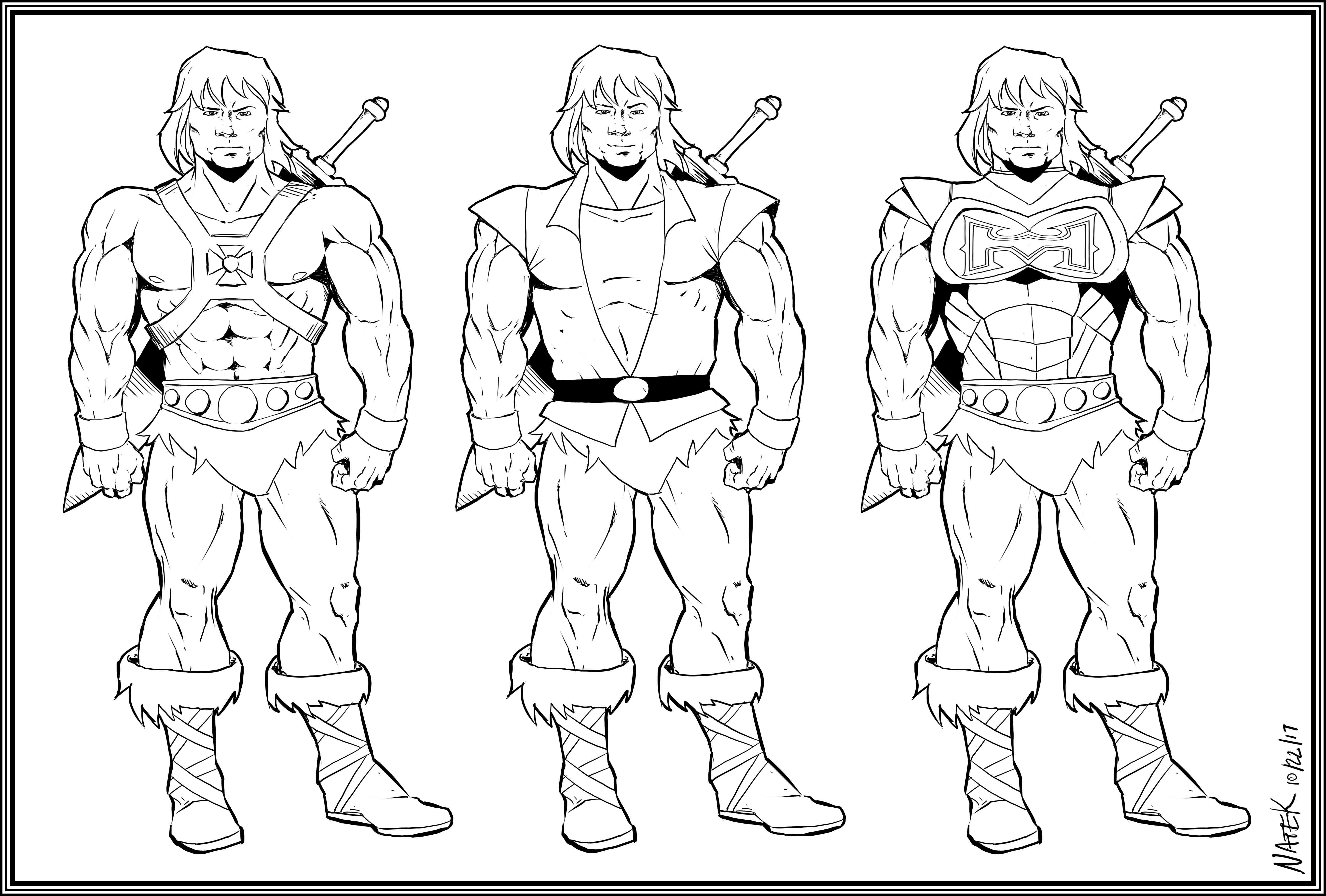He Man Prince Adam Battle Armor He Man Nathankroll